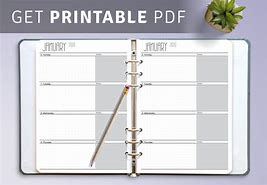 Image result for Two-Page Weekly Planner Template