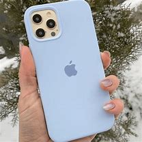 Image result for iPhone 12 White with Baby Blue Case