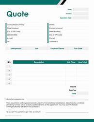 Image result for Free Editable Quotation Template Download