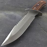 Image result for Hunting Knife Wooden Handle
