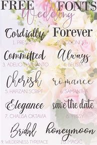 Image result for Best Free Wedding Fonts