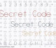 Image result for Secret Code Font