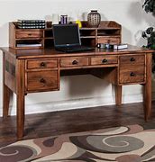 Image result for Wooden Desk with Storage