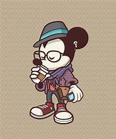 Image result for Hipster Mickey Mouse