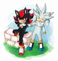 Image result for Chibi Sonic Shadow and Silver