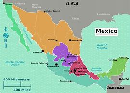 Image result for Mexico Map. Simple