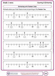 Image result for First Grade Number Line Worksheets