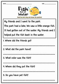 Image result for 2nd Grade Short Story Worksheets