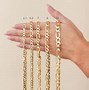 Image result for Solid Gold Figaro Chain