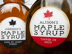 Image result for Personalized Maple Syrup