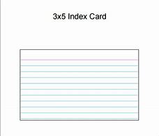 Image result for Word 3X5 Index Card Download Template