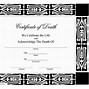 Image result for Dog Death Certificate Template