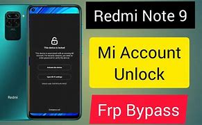 Image result for Redmi Note 9 Pro miAccount Remove