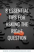 Image result for Ask the Right Questions