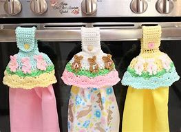 Image result for Crocheted Towel Topper