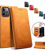 Image result for Red Leather iPhone 12 Pro Max Case Wallet