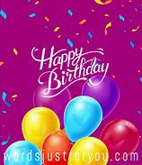 Image result for Happy Birthday Purple Balloons