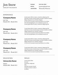 Image result for Free Printable Job Resume