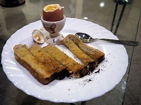 Image result for Boiled Egg and Soldiers