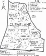 Image result for Cleveland County Map