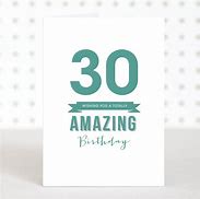 Image result for 30 Birthday Card