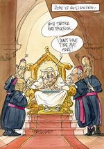 Image result for Pope Benedict XVI Cartoons