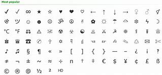 Image result for Cool Font Symbols