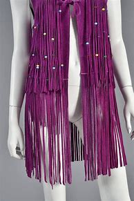 Image result for Purple Suede Fringe Jacket