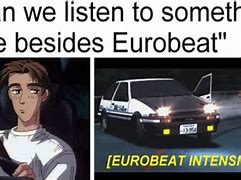 Image result for initial d eurobeat memes