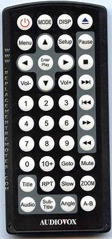 Image result for Audiovox DVD Remote