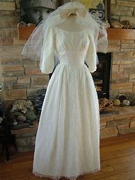 Image result for White Bodice 1960s Wedding Dress