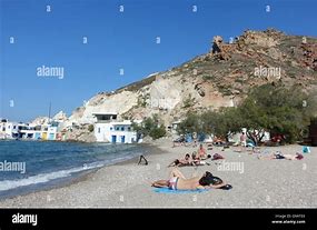 Image result for Sunbathers Milos Greece