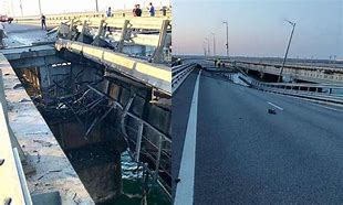 Image result for Kerch Bridge Damage