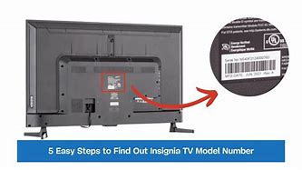 Image result for Where to Find Model Number On Insignia TV