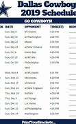 Image result for Dallas Cowboys Schedule Regular Season