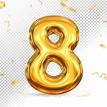 Image result for Gold Number 8 Drawn Image