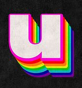 Image result for Rainbow Letter U