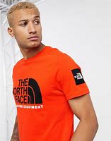 Image result for Orange North Face T-Shirt