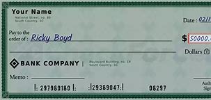 Image result for A Check for 50000