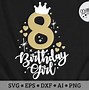 Image result for 8 Birthday SVG