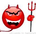 Image result for Devil Face Emoji On Black Backgound