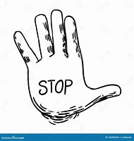 Image result for Stop Hand Outline SVG