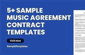 Image result for Free Music Contract Template