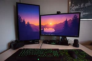 Image result for PC Gaming Monitor Sidewys and Straight
