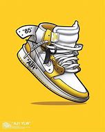Image result for Yellow Jordans Art Picture