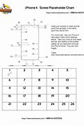 Image result for iPhone 4 Screw Chart