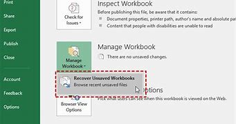 Image result for Excel Open Unsaved File