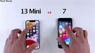 Image result for iPhone 13 Mini Next to iPhone 7 Plus