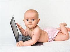 Image result for Baby with Computer