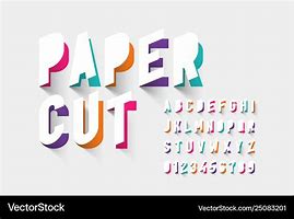 Image result for Paper Cut Typography